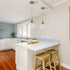 Modern Brass Globe Seeded Glass Pendant Lights Golden Finish